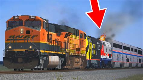 Bnsf Rescues Amtrak Train Engine Fire Youtube