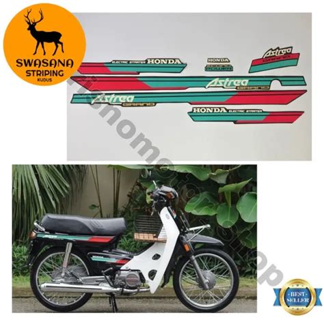 Striping Body Motor Honda Astrea Grand Bulus 91 92 Sticker Grand Bulus