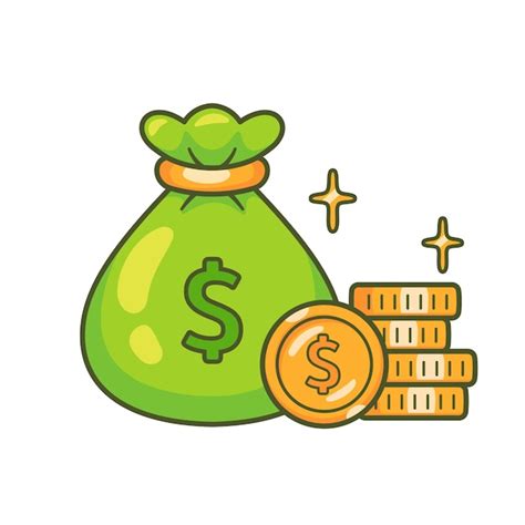 Premium Vector Money Bag And Coin Icon Vector