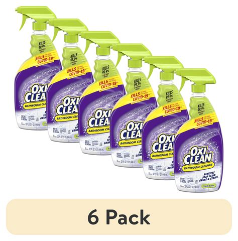 6 Pack Oxiclean Bathroom Cleaner Shower Tub And Tile Powered By