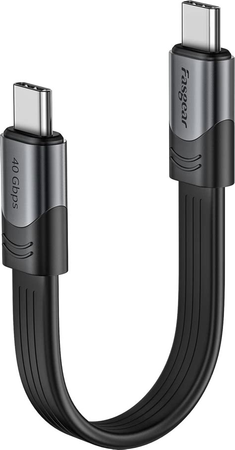 Usb C To Usb C Short Cable 31 Gen 2 Cable With Power Delivery 60w 3a