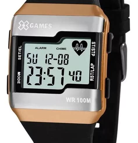 Reloj Pulsera X Games Xgppd143 Bxpx Digital Para Hombre Color Negro