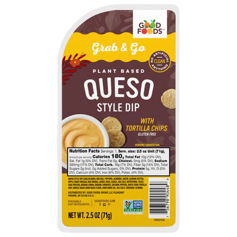 Save On Good Foods Grab Go Plant Based Queso Style Dip With Tortilla