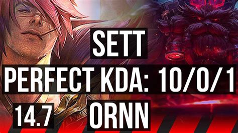 Sett Vs Ornn Top Solo Kills Games Legendary Br