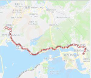 New Territories Bus Route Line No 58M Runs From Po Tin To Kwai