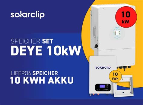 10kw Deye Inverter And 10kwh Lifepo4 Speicher Batterie € 449800 Eur