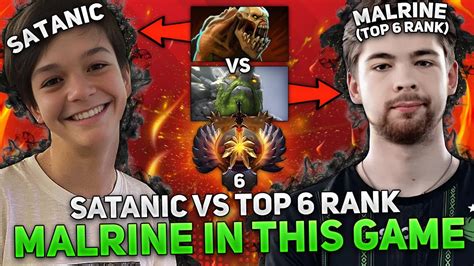 SATANIC Vs TOP 6 RANK MALRINE In THIS GAME 11 700 AVG MMR