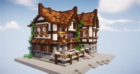 Wattle And Daub Corner Shop And House Minecraft 1 12 2