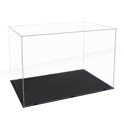 Us 2256cm Acrylic Plastic Display Case Big Box Clear Self Install Dustproof 713653900329 Ebay