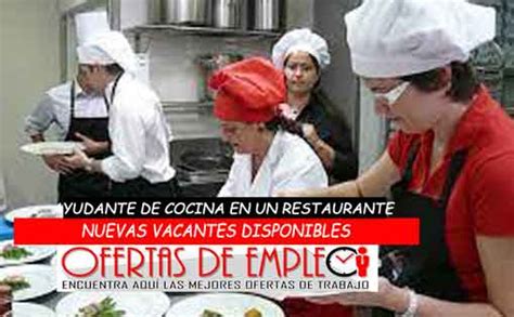 Urge Ayudante De Cocina En Un Restaurante Mes Ofertas De Empleo