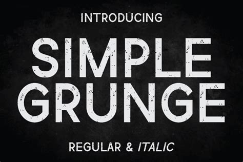 Simple Grunge Font | dafont.com