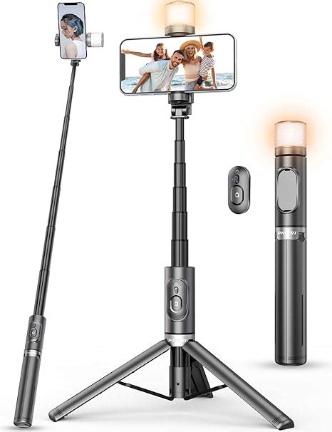 Perche Selfie Avec Lumi Re Rotative Pnitri Nouveau Tr Pied Renforc