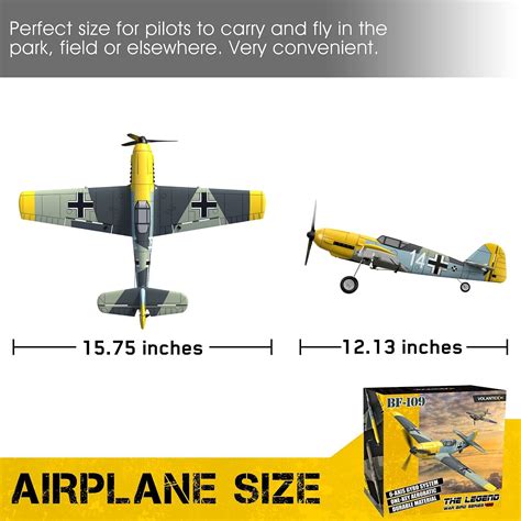 VOLANTEXRC RC Plane 4 CH RC Airplane Ready To Fly BF 109 761 11 RTF