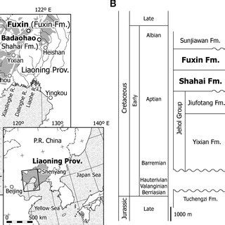 A Distribution Of The Late Mesozoic Strata In Liaoning Province Gray