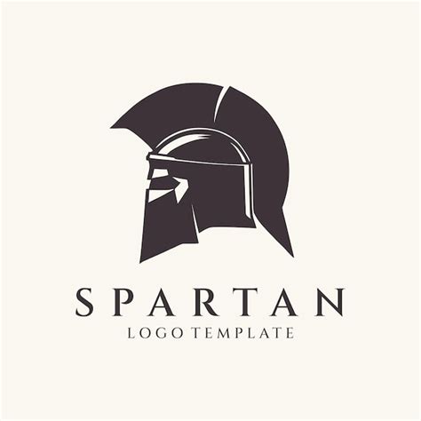 Premium Vector Spartan Helmet Logo Design Vector Illustration