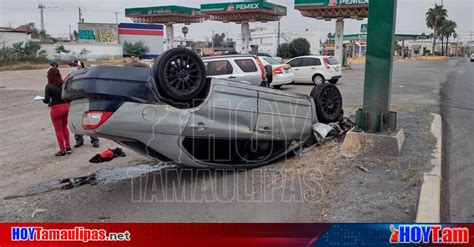 Hoy Tamaulipas Accidentes En Tamaulipas Choque Con Volcadura Activa