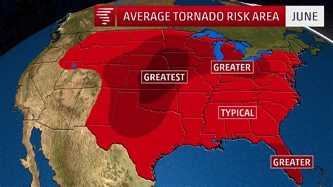 Where The Tornado Threat Is Highest In June Tornado Oracle