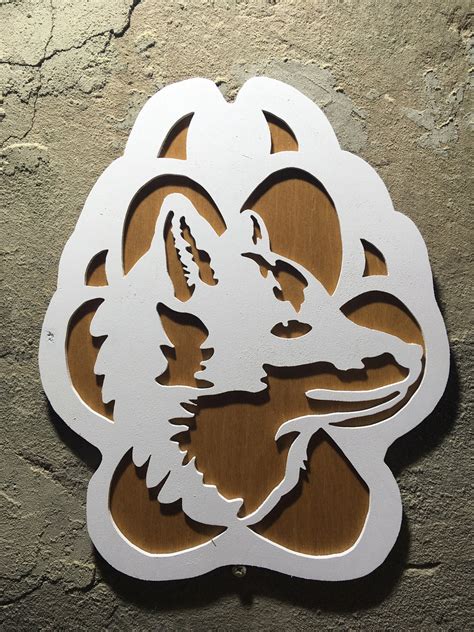 Fox Scroll Saw Pattern Pdfcdrpanels On The Wall Etsy