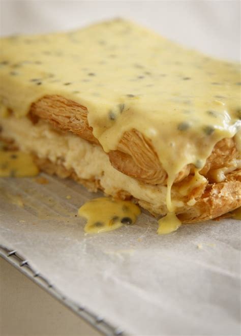 Passionfruit Vanilla Slice