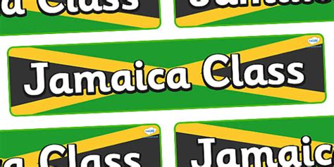 Free Jamaica Themed Classroom Display Banner Twinkl