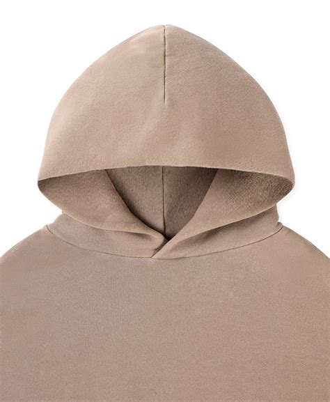 450 Gsm Vintage Taupe Hoodie Velour Garments