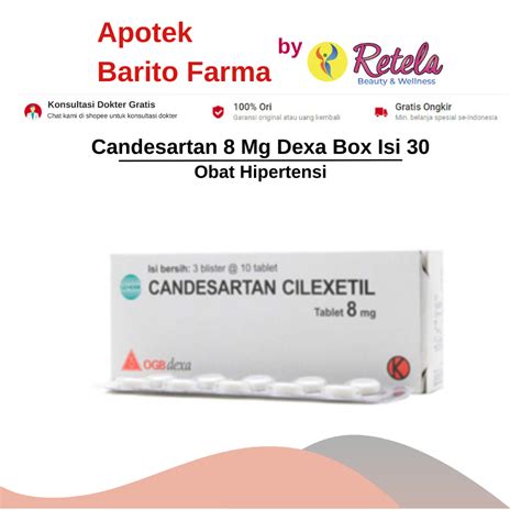 Jual Candesartan Mg Strip Tablet Shopee Indonesia