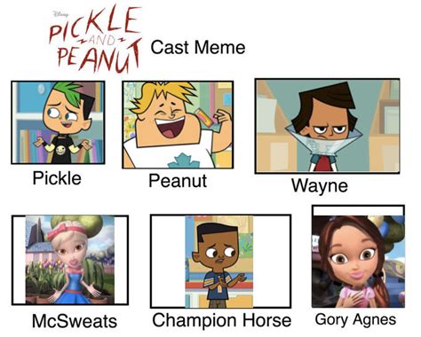 My Pickle And Peanut Cast by ALEXLOVER366 on DeviantArt