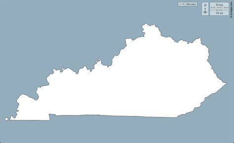 Kentucky Free Map Free Blank Map Free Outline Map Free Base Map Outline