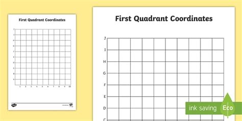 First Quadrant Grid - (teacher made) - Twinkl