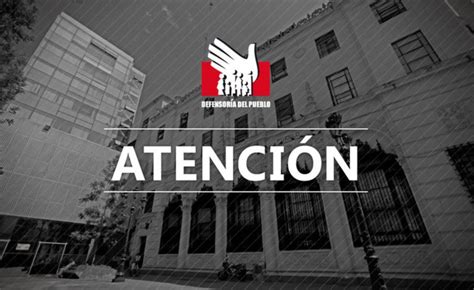 Defensoría Perú on Twitter Nos llama profundamente la atención la