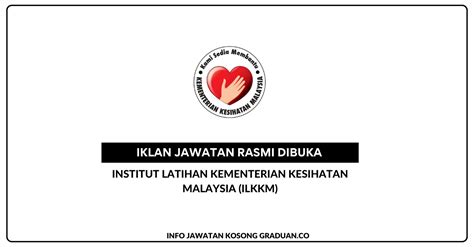 Permohonan Jawatan Kosong Institut Latihan Kementerian Kesihatan