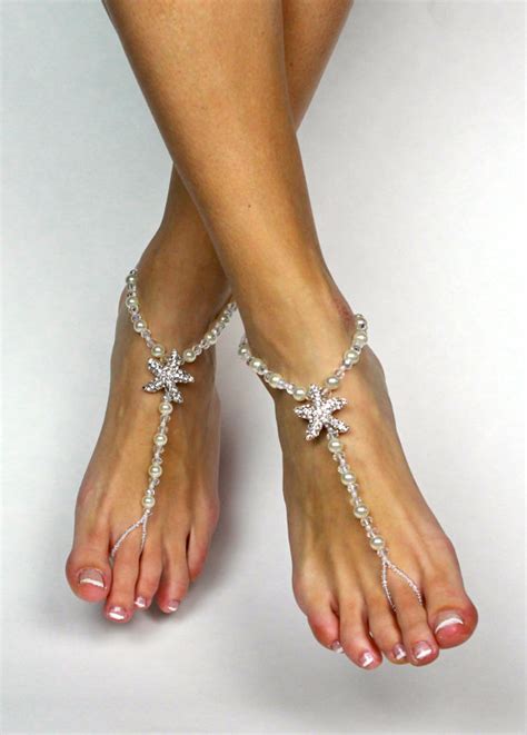 Starfish Barefoot Sandals Beach Wedding Sandals Foot Jewelry Starfish