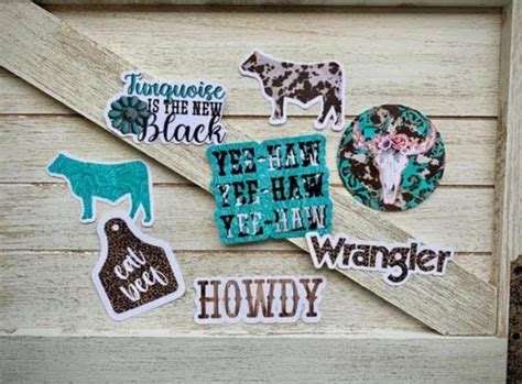 Bundle Pack Of Western Decal Stickers Cowgirl Howdy Etsy