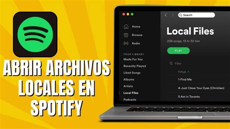 Cómo ABRIR Archivos Locales En SPOTIFY Ver Archivos Locales En