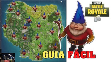 Fortnite LOCALIZAÇÃO DE TODOS OS GNOMOS GUIA FÁCIL Fortnite Battle