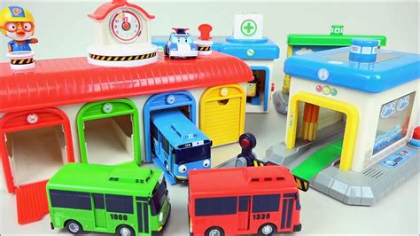 Toys Gas Station Garage Little Bus Tayo Depot Center Special Play Set