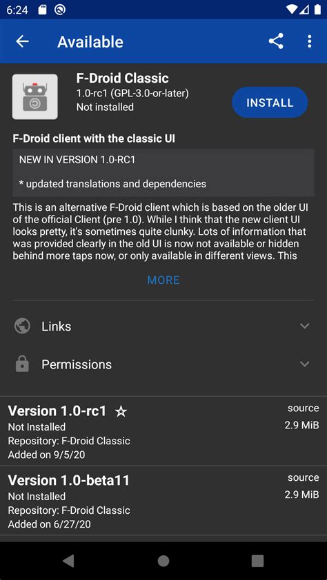 F Droid Classic F Droid Client With The Classic Ui