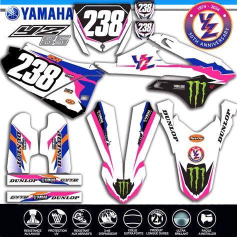 Decografix vous propose un KIT DECO 50éme anniversaire YAMAHA 85yz 2022