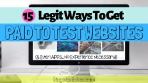 15 LEGIT Usability Testing Websites Make Extra CASH Online RAGS TO