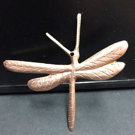 Handcrafted Pure Hammered Copper Dragonfly Ornament