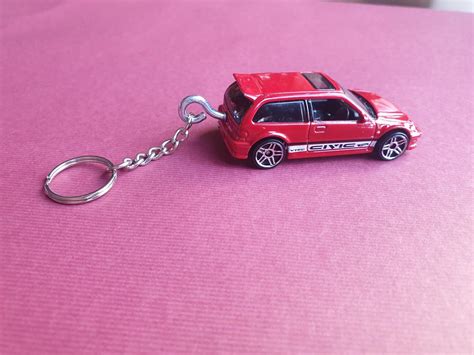 Hot wheels Honda civic EF přívěšek na klíče Aukro