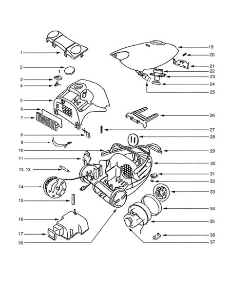 Eureka Vacuum Parts List Model 972b