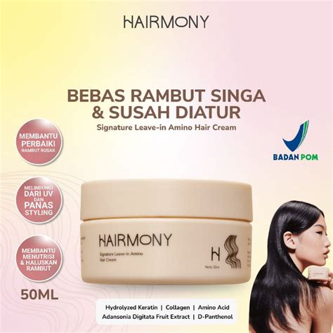 Jual Hairmony Signature Leave In Amino Hair Cream Krim Rambut Tanpa