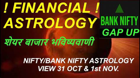 Financial Astrology शयर बजर भवषयवण NIFTY BANK NIFTY