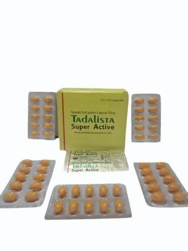 Tadalista Super Active Capsule At Rs Stripe Erectile Dysfunction