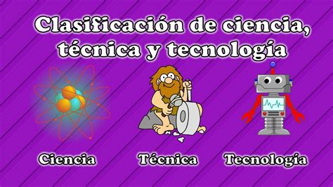 Clasificacion de ciencia técnica y tecnologia YouTube