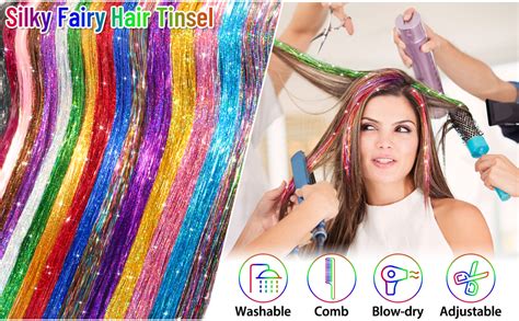 Amazon Hair Tinsel Kit Inch Colors Strands