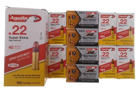 Lot 1000 Rds Aguila 22lr Ammunition