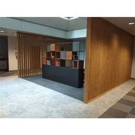 Brown Wooden Office Partition At Rs 1000 Square Feet Office