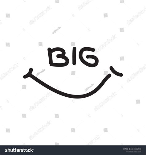 Big Smile Logo Design Vector Stock Vector Royalty Free 2236682531